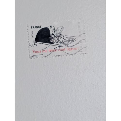 Timbre France Lettre 20g Yvert N° 362 Oblitéré Autoadhésif Sourires Avec Le Petit Nicolas Vous Me Ferez Cent Lignes ! De 2009