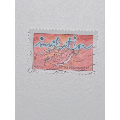 Timbre France Lettre 20g Yvert N°354 Oblitéré Autoadhésif Invitations De 2009