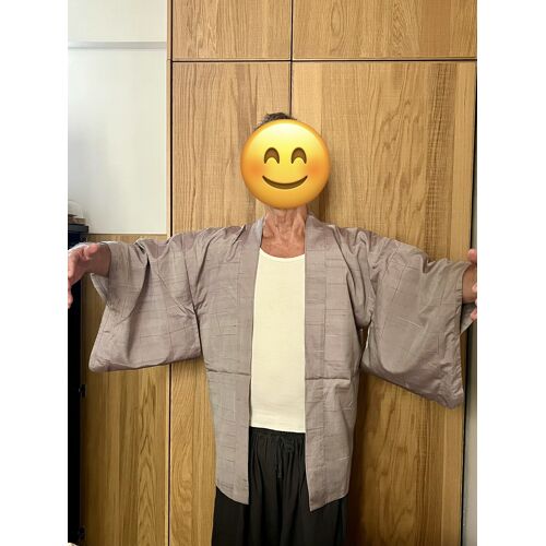 Kimono Court Soie Couleur Parme Unisexe