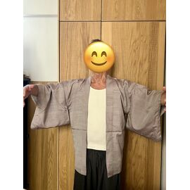 Kimono Court Soie Couleur Parme Unisexe
