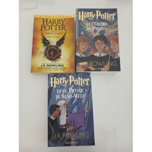 Lot 3 Livres Harry Potter - Très Bon État - Gallimard Jeunesse