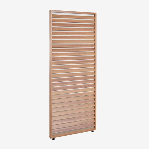 Pack De 3 Panneaux Latéraux Pour Pergola Bioclimatique En Aluminium Avec Lames Druvia Marron Bois Marron
