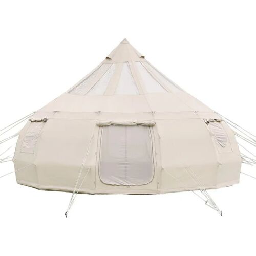 Tente Yourte En Toile 5 M-Duoku-Pour Camping Familial, Glamping, Chasse Et Événements Extérieurs, Capacité Jusqu'à 12 Personnes
