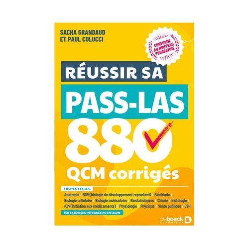 Réussir Sa Pass Las - 880 Qcm Corrigés