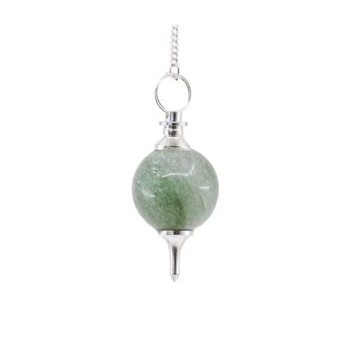 Pendule Divinatoire Séphoroton En Aventurine Bivea Pendule Esoterique - Pendule Divinatoire - Pendule Radiesthesie
