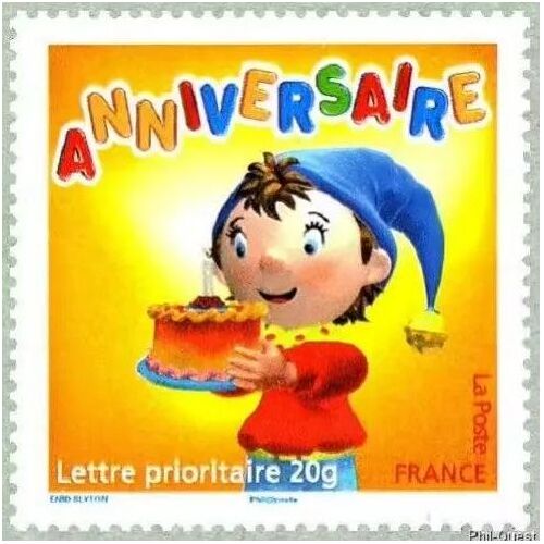France 2008, Très Beau Timbre D' Anniversaire Neuf** Luxe Yvert 4183, Oui Oui Porte Un Gâteau, Validité Permanente Lettre 20g., Pour Collection Ou Affranchissement.