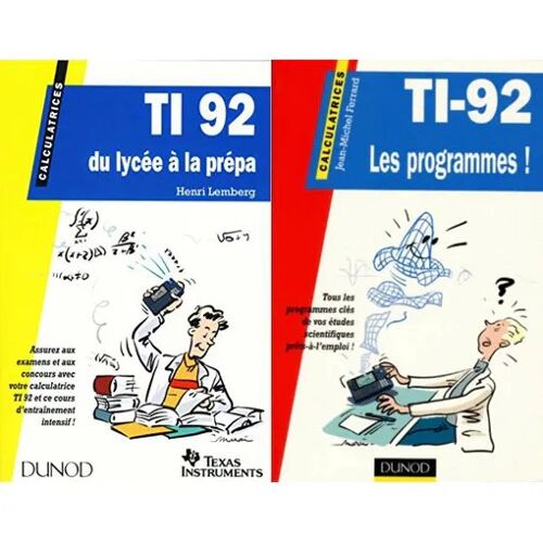 Lot De 2 Livres Ti 92 - Ferrard Et Lemberg