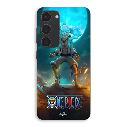 Coque Pour Samsung Galaxy S23 One piece Luffy Gear Lune manga anime Maniacase