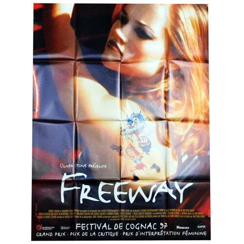 Freeway - Véritable Affiche De Cinéma - Format 120x160 Cm - De Matthew Bright Avec Reese Witherspoon, Kiefer Sutherland, Brooke Shields - Année 1996