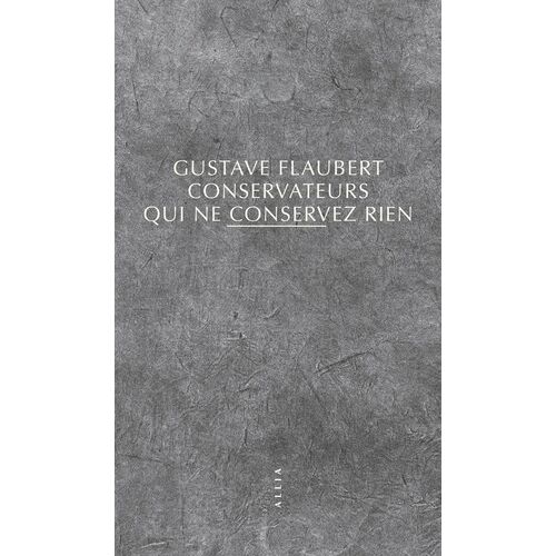 Conservateurs Qui Ne Conservez Rien