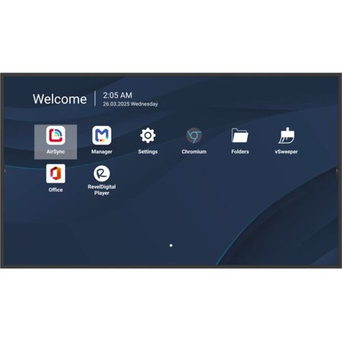 Viewsonic CDE4331-1C Écran d'affichage dynamique Écran plat de signalisation numérique 43" LCD Wifi 500 cd/m² 4K Ultra HD Noir Intégré dans le processeur Android 14 24/7