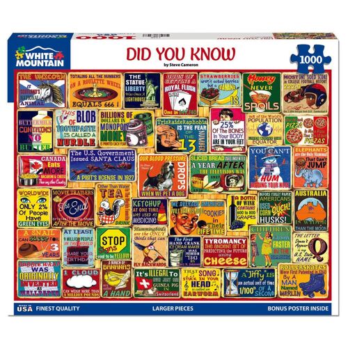 White Mountain Puzzles 724819268177 puzzle Jeu de puzzle 1000 pièces Art