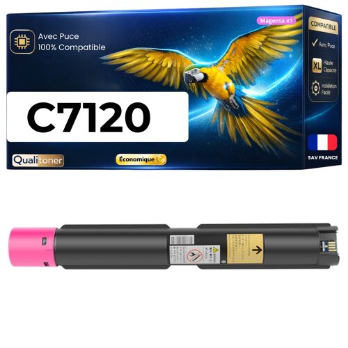 006R01826 Toner compatible pour Xerox VersaLink C7120 C7125 C7130 Magenta haute capacité avec puce 18500 pages Pack 1 Premium