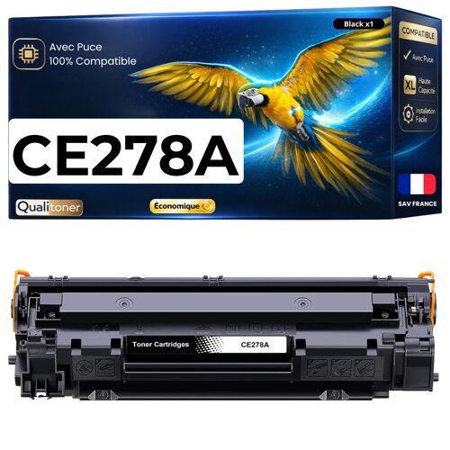 Toner CE278A 78A CE 278A compatible pour HP LaserJet Noir Haute capacité avec puce 2000 pages