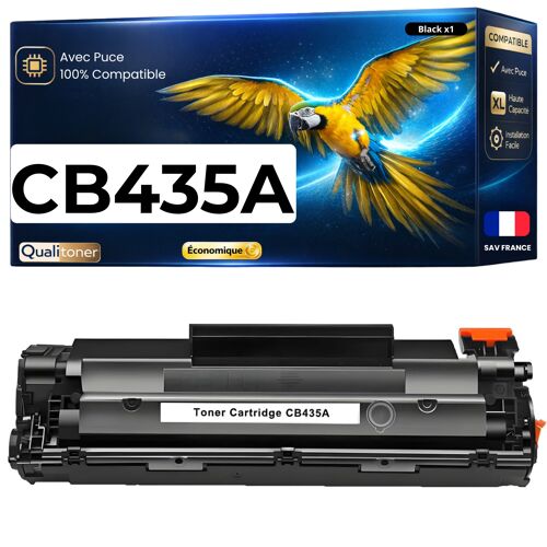 Toner CB435A 35A CB 435A compatible pour HP LaserJet Noir Haute capacité avec puce 2000 pages