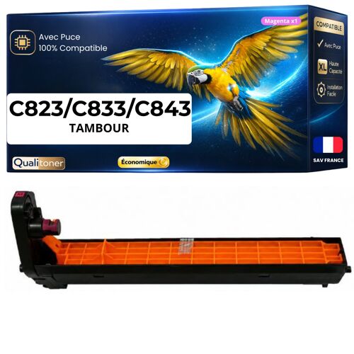 Tambour 46438002 compatible pour OKI Magenta 30000 pages Pack 1