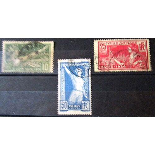 1924. F183;F184;F186: Jeux Olympiques De Paris.