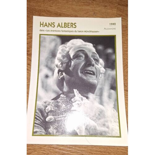 Hans Albers Dans Le Film : Les Aventures Fantastiques Du Baron Munchhausen
