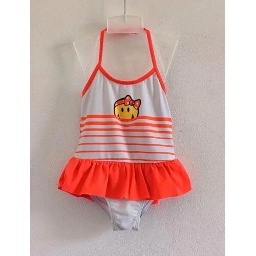 Maillot De Bain Bébé Fille 18 Mois Smiley 😊 Neuf 1 Pièce Piscine Plage