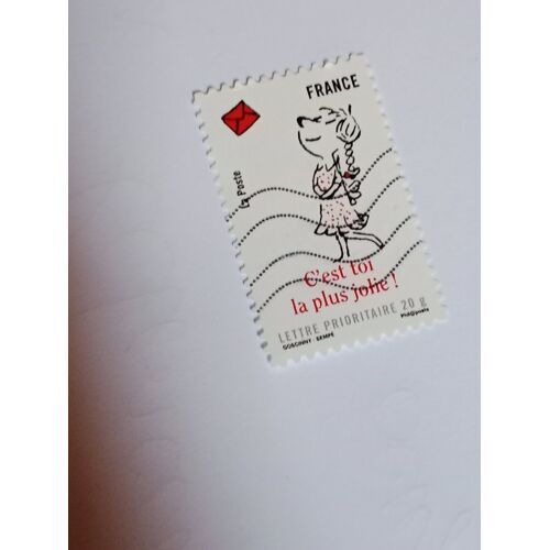 Timbre France Lettre 20g Autoadhesif Oblitere Yvert N°367 Sourire Le Petit Nicolas C'Est Toi La Plus Jolie De 2009