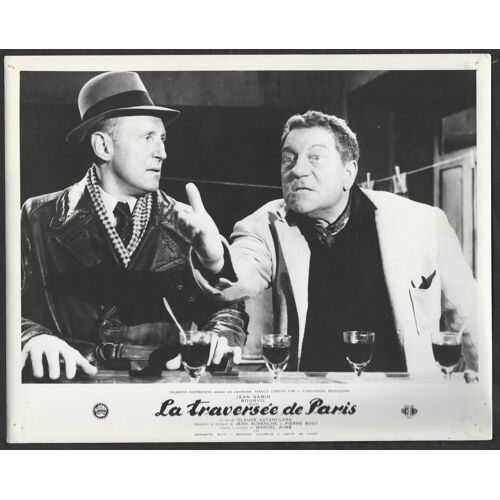 Jean Gabin * La Traversée De Paris * Film 1956 Claude Autant-Lara - 1 Photo Originale Française D'Exploitation De Cinéma * Affiche 30x24 Cm - Jean Gabin ; Bourvil ; Louis De Funès