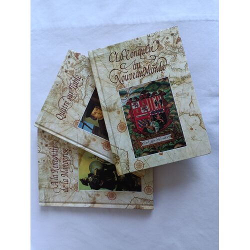 Lot De 3 Petits Volumes Titrés "Journal De Bord D'Une Grande Découverte" De Patrice Zana Et Thierry Zucco
