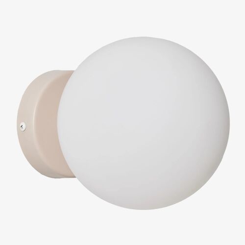 Applique Murale Pour Salle De Bain En Acier Inoxydable Avec Boule En Cristal Uvol Traditional Tapioca Beige