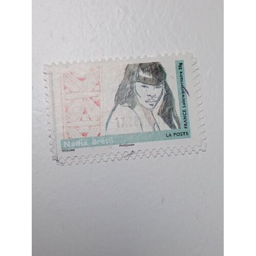Timbre France Oblitéré Lettre 20g Yvert N°285 Nadia Bresil Femmes Du Monde Par L'Artiste Titouan Lamazou De 2009 +