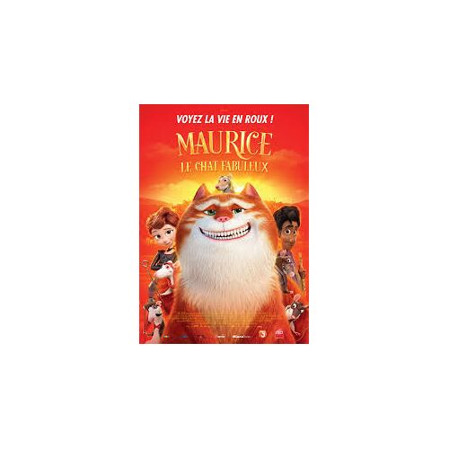 Maurice, Le Chat Fabuleux De Toby Genkel Et Florian Westermann - Affiche Originale De Film Format 120 X 160 Cm