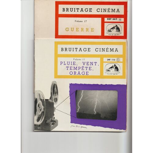 Bruitage Cinéma - 4 Disques Vinyle : Volumes 3 - 6 - 11 - 17