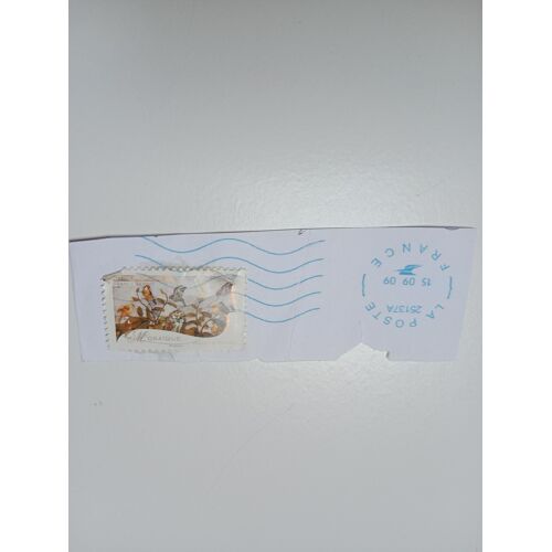 Timbre France Oblitéré Lettre 20g Autoadhesif Yvert N° 260 Mosaique Détail Décor Avec Oiseau Chateau De Versailles De 2009