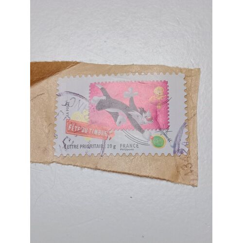 Timbre France Oblitéré Lettre 20g Autoadhesif Yvert N° 269 Et 4339 De 2009 Gros Minet Jouant Au Tennis De Table Avec Titi De 2009