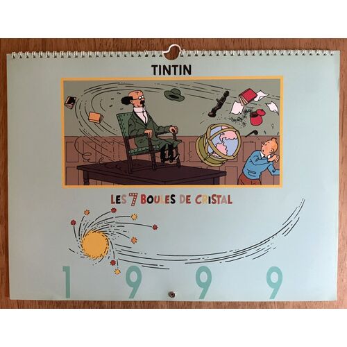 Calendrier Tintin 1999 - Les 7 Boules De Cristal