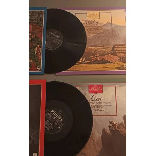 Lot De 4 Vinyles De Musique Classique De La Collection Les Grands
