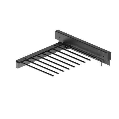 Porte pantalons 9 barres CHIC - fixation latérale - anthracite MENAGE CONFORT