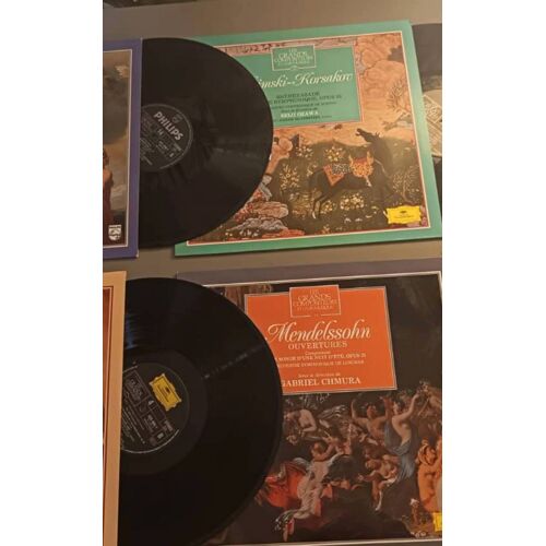 Lot 4 Vinyles Musique Classique – Brahms, Tchaïkovski, Mendelssohni – Philips & Deutsche Grammophon