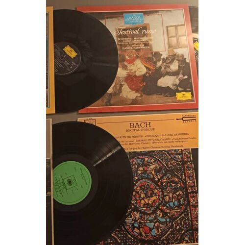 Lot 4 Vinyles Musique Classique – Beethoven, Brahms, Bach – Deutsche Grammophon & Cbs