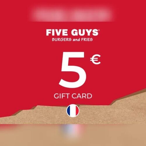 Five Guys Gift Card 5 EUR Key - FRANCE