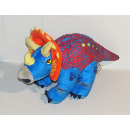 peluche dinosaure triceratops petjes world doudou dinopark 29 cm