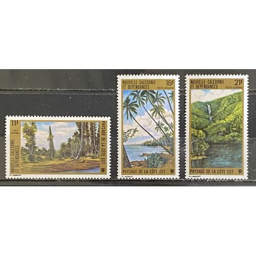Lot De 3 Timbres Neufs** Nouvelle-Calédonie 1973 Y&T N° 135 136 137