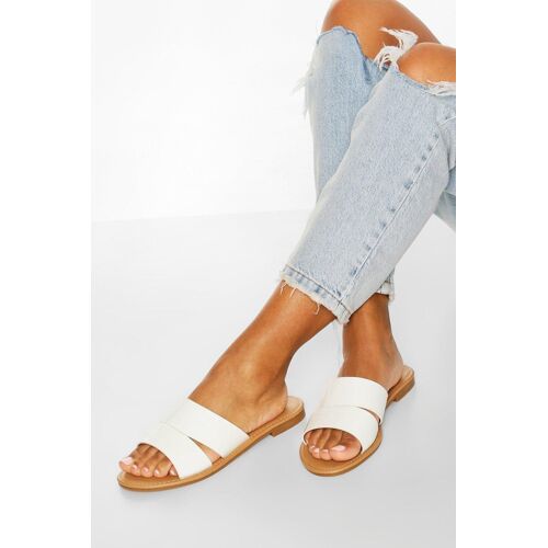 Chaussures Boohoo Fzz68076s173s14 Claquette Et Tong Blanc