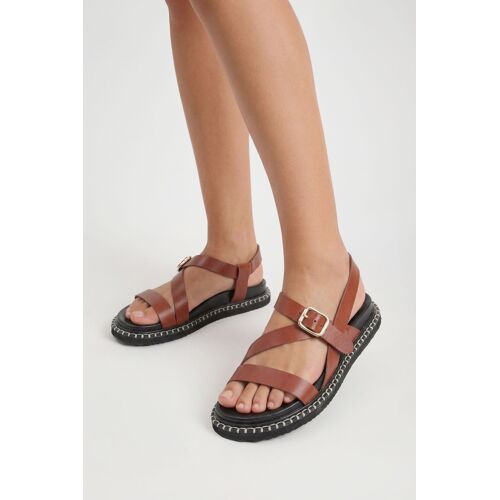 Chaussures Boohoo Hzz43165s109s11 Sandales Marron