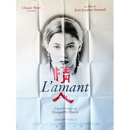 L Amant (The Lover) - Véritable Affiche De Cinéma Pliée - Format 120x160 Cm - De Jean-Jacques Annaud Avec Jane March, Tony Leung Ka Fai, Melvil Poupaud, Jeanne Moreau - 1991 Ressortie 2026