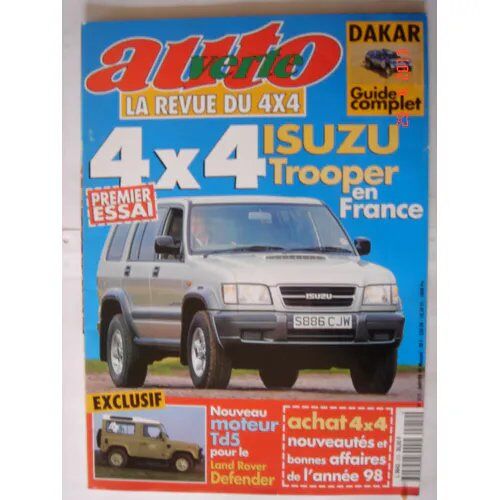 Auto Verte 212 De 1999 Gamme Isuzu Trooper,Subaru Forester 2.0s Turbo,Land Defender 90 2.5 Td5,Opel Frontera 3.2 V6 Auto Ltd,Mercedes Ml320 V6,Eau,Opel Frontera Sport 2.0i