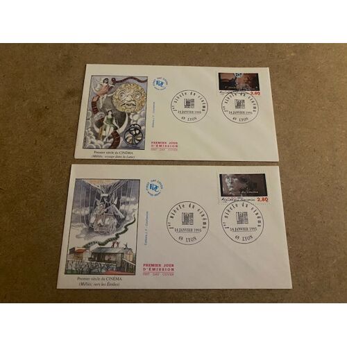 Enveloppes 1er Jour "1er Siècle Du Cinéma", Année 1995