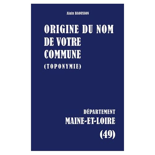 Origine Du Nom De Votre Commune