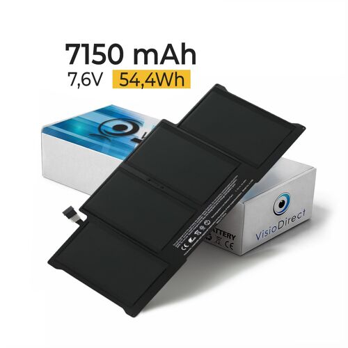 7150mAh Batterie pour Apple acBook Air ""Core i5"" 1,3 13"" Mi-2013 7.6V 54,4Wh - Visiodirect -