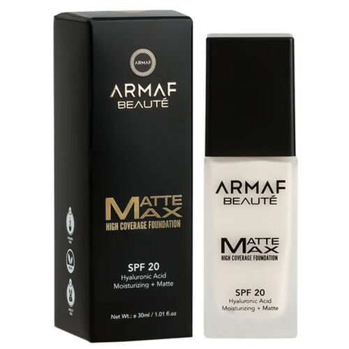 Armaf - Fond De Teint Matte Max Haute Couvrance Spf 20 - 01 Porcelaine 