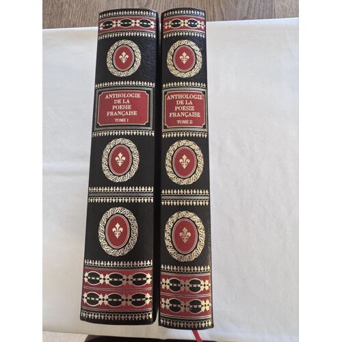 Anthologie De La Poésie Française Demazière Famot Grand Format 2 Tomes 