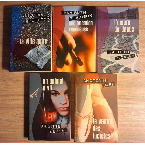Lot De 5 Thriller, Éditions Flammarion